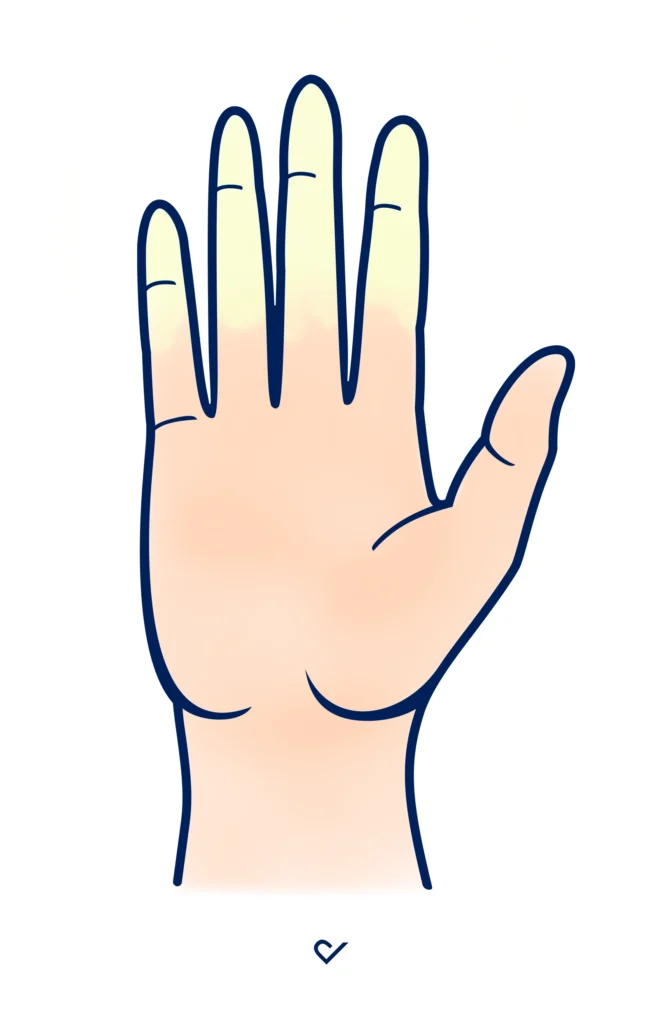 Bild Raynaud Syndrom Leichenfinger