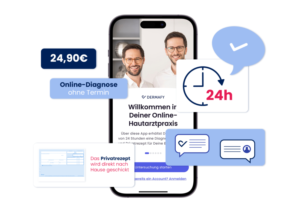 Vorteile Online Hautarzt App DERMAFY